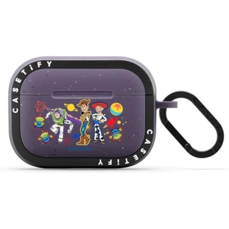 Casetify Bounce Airpods Pro 1/2 Case with Ring 【Toy Story Colab】 - Toy Story Stickermania - Matte Deep Purple - Image 1