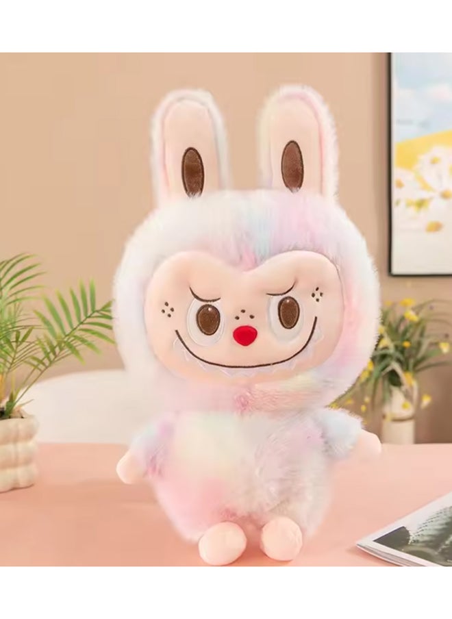PuffyPals 23CM Plush Fabric Doll – Soft Mini Stuffed Toy with Big Ears and Cute Embroidered Face – Vintage Bear, Kawaii Collectible , Assorted 1 pc