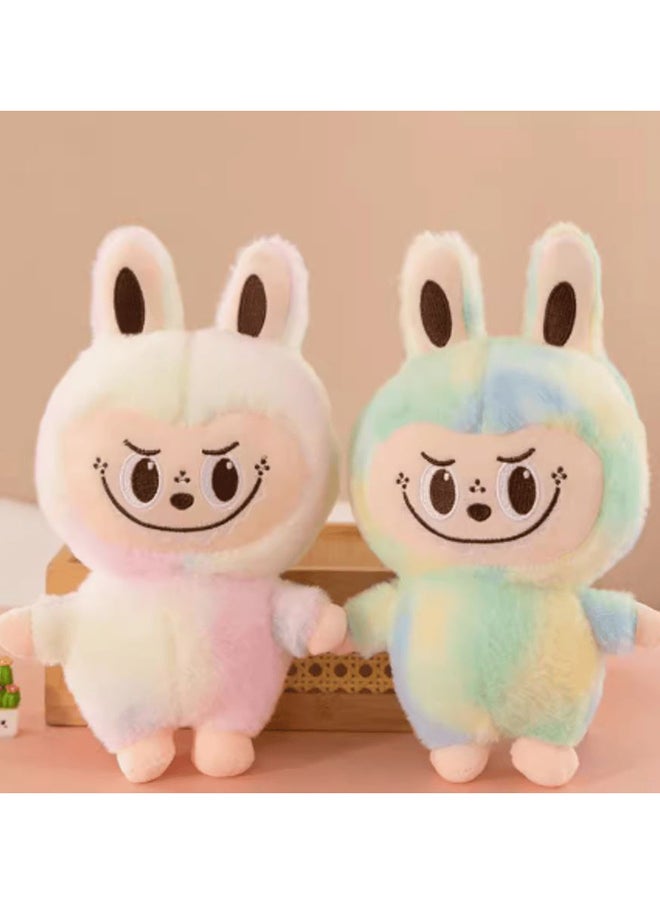 PuffyPals 23CM Plush Fabric Doll – Soft Mini Stuffed Toy with Big Ears and Cute Embroidered Face – Vintage Bear, Kawaii Collectible , Assorted 1 pc