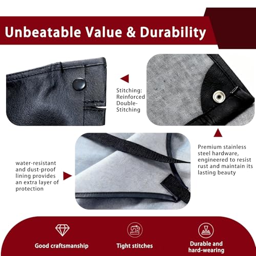 FEIJAZUM Bikini Top for Jeep CJ7, CJ8 & YJ Models, Reinforced Stitching, Heavy-Duty Sun Shade & Soft Top Replacement Cover for '76-86 CJ7, '81-85 Scrambler CJ8 & '87-91 Wrangler YJ Models - Image 3