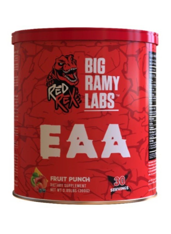 مختبرات رامي الكبرى ريدريكس - EAA  مع الإلكتروليت - نكهة فواكه مشكلة - 390 جم - 30 حصة - Image 1