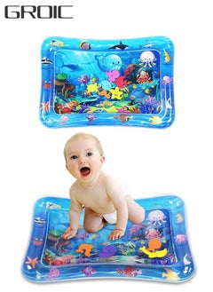 GROIC Inflatable Tummy Time Mat Play Mat Premium Baby Water Mat for Infants Toddlers is Neutral Funny Play Activity Center for Stimulation Growth Sensory Development as Baby Girl Boy Toys  - Image 1