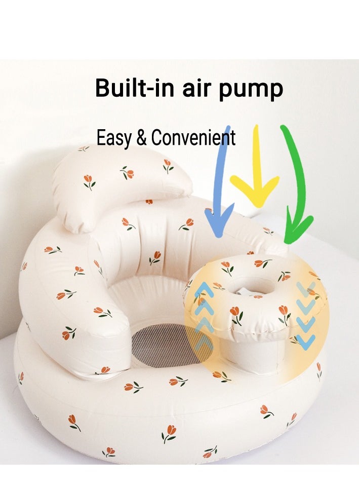 Baby inflatable Chair for Toddlers with Built-in Air Pump