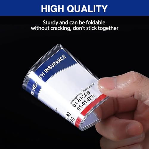 Fabmaker New Medicare Card Protector, 6 Pack Plastic Card Holder for Wallet Single 12 Mil Business Card Sleeve Waterproof Cards Plastic Protector for Credit Card Business Card Social Security Card - Image 3