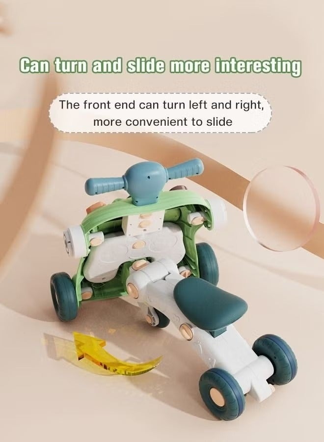 ميكسد مشاية الأطفال المتعددة الوظائف 6 في 1 مناسبة للأطفال الذين يمكنهم الجلوس والوقوف والمشي. تأتي المشاية مع مركز نشاط وطاولة تعليمية تفاعلية وعربة دفع، مما يوفر تجربة تعليمية تفاعلية ممتعة للأطفال الصغا - Image 4