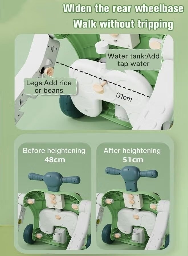 ميكسد مشاية الأطفال المتعددة الوظائف 6 في 1 مناسبة للأطفال الذين يمكنهم الجلوس والوقوف والمشي. تأتي المشاية مع مركز نشاط وطاولة تعليمية تفاعلية وعربة دفع، مما يوفر تجربة تعليمية تفاعلية ممتعة للأطفال الصغا - Image 5