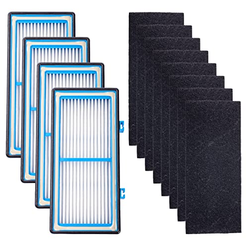 Ying-ti 4 HEPA Filters + 8 Carbon Booster Filters for Holmes AER1 Type Total Air Filter Replacement Filters for HAPF30AT and HAP242-NUC - Image 1