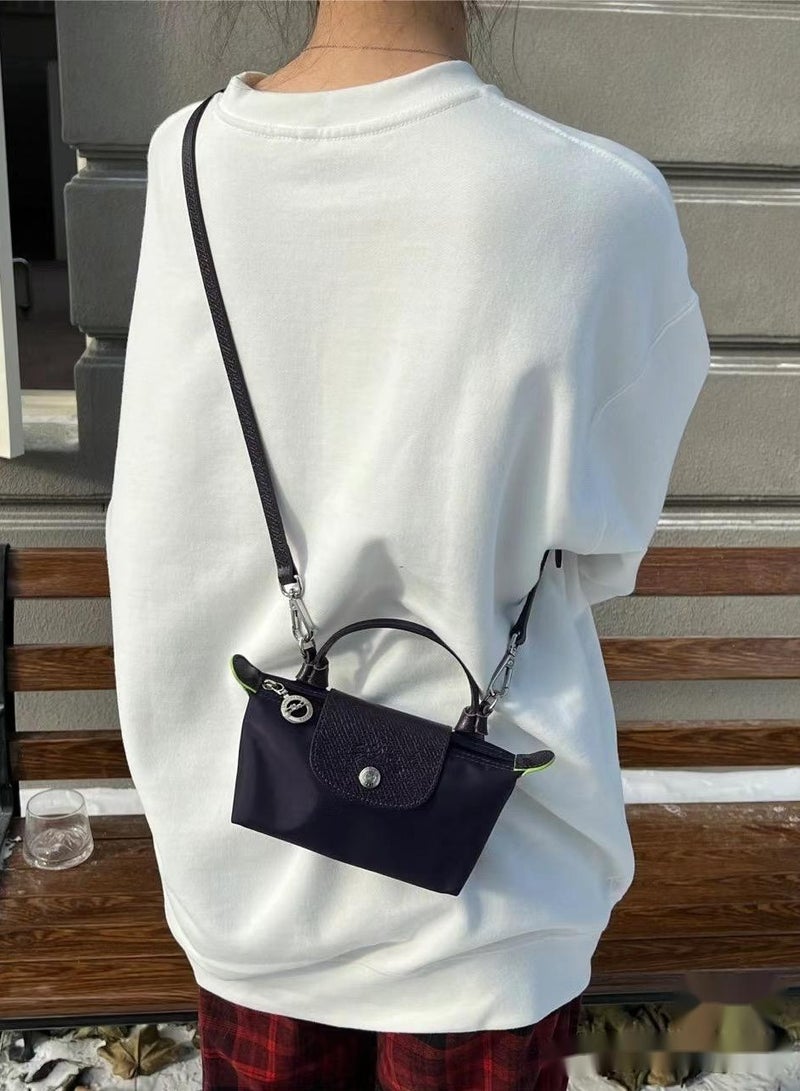 Women's Mini Cosmetic Bag, Tote Bag, Sage Green Classic Shoulder Bag - Image 5