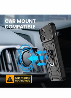 KASTWAVE KASTWAVE for iPhone 13 Pro Max Case, 13 Pro Max Cover Kickstand Case with Slide Camera Cover  - Image 5