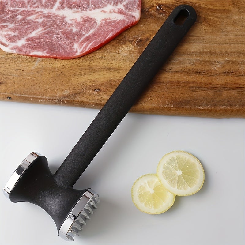 PETO Stainless Steel Meat Tenderizer with Serrated Edge - Ergonomic Kitchen Tool for Softening Meat, Perfect for Home & Outdoor Cooking - Image 5