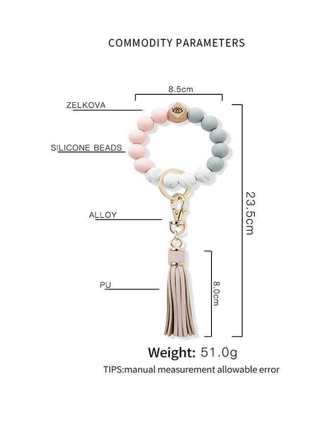 نيبمينينت شرابة مفتاح سلسلة سوار الوردي - Image 3