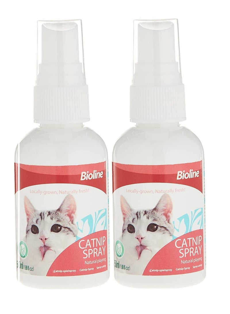 Bioline رذاذ النعناع البري الطبيعي للقطط 2X50 مل - Image 1