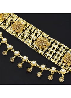 Women's Fashion Gold Waist Chain Ethnic Style Waist Chain Pearl Tassel Flower Bohemian Wide Waist Chain - pzsku/ZBE01E37949B048EEC26CZ/45/_/1686207348/a2e7eca9-a010-4314-b91e-2943a30ed2a0