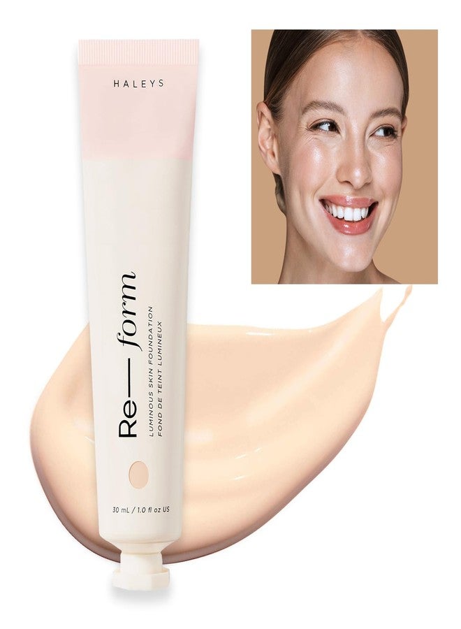 HALEYS Re-form Luminous Skin Foundation, VEGAN + CRUELTY-FREE, Blurs, Conceals, Blendable, Buildable Med-to-Full Coverage, Weightless, Oil-free, All-Day Wear, Hyaluronic Acid, All skin types (2.15) - Image 1