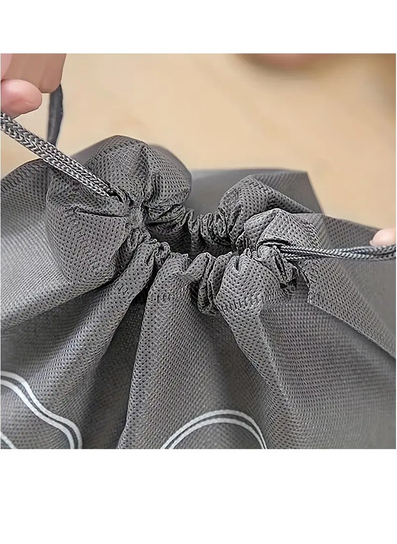 PAMEER 5-PCS Travel Shoes Storage Bag, Dustproof Shoes Packing Bag, Portable Non-Woven Fabric Shoes Organizer, Multifunctional Dustproof Bag For Shoes, Size. 44 x 32cm  - Image 4
