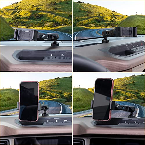 BESTAOO Dash Phone Holder, 360° Adjustable Aluminum Console Mount Phone Stand for Ford Bronco 2021 2022 2023 2024 2025 2/4 Door Accessories(Standard) - Image 5