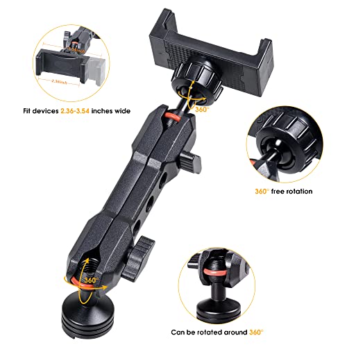 BESTAOO Dash Phone Holder, 360° Adjustable Aluminum Console Mount Phone Stand for Ford Bronco 2021 2022 2023 2024 2025 2/4 Door Accessories(Standard) - Image 2