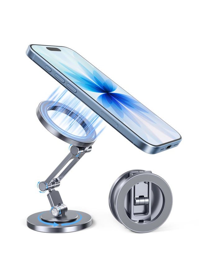 Itramax Magnetic Phone Stand,Double Ring Magnetic Phone Holder Grip,360° Rotation Adjustable Mount - Image 1