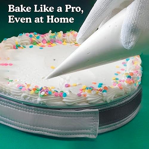 Regency Wraps EvenBake CakeStrips, Aluminized Cotton Band with Secure Velcro-like Closure to Create Moist, Even Layers, Pack of 2, Silver, 30", fit 8-9" cake pans - Image 4