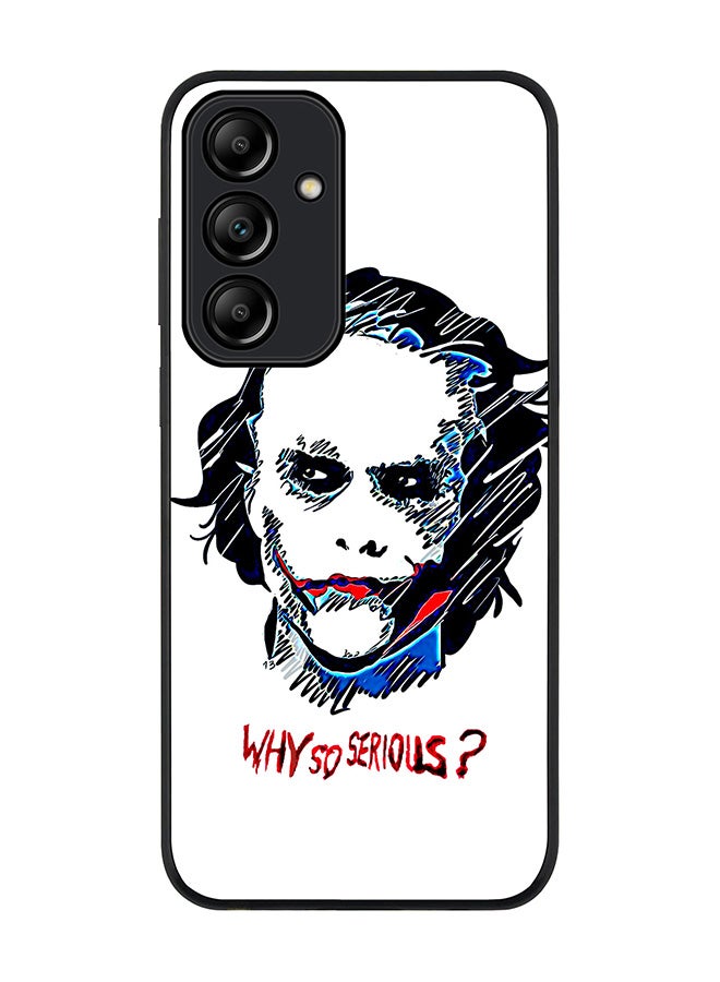 Stylizedd Rugged Black Edge Case for Samsung Galaxy A55, Slim fit Soft Case Flexible Rubber Edges Anti Drop TPU Gel Thin Cover -  Why So Serious - Image 1