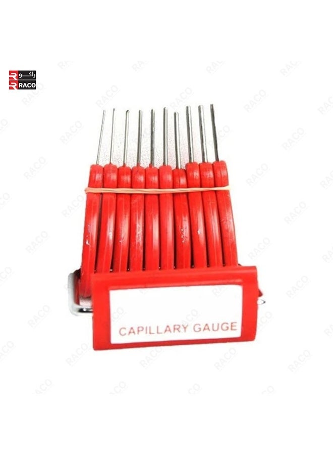 RACO Charlie Capillary Gauge Set | Precision Wire-Type Capillary Tube Cleaner & Size Identifier | 10-Piece Stainless Steel Pin Set with Holder for Carburetors, Nozzles, Jets & Fine Orifices  - Image 3