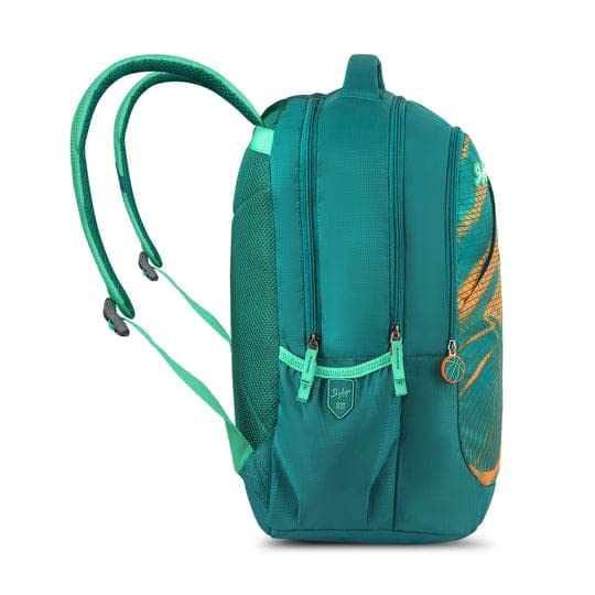 Skybags Casual Backpack 30L with 3 Spacious Compartments, File Sleeve & Organizer with Keyholder | Green | Squad - Image 4