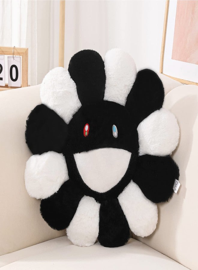 FIONOUT Flower Pillow, Flower Shaped Throw Pillow, Flower Face Floor Cushions Floor Pillow, Colorful Sunflower Plush Pillow, Cute Room Decor Decorative Pillows for Sofa Bedroom Car (60CM/23.6in) - Image 1