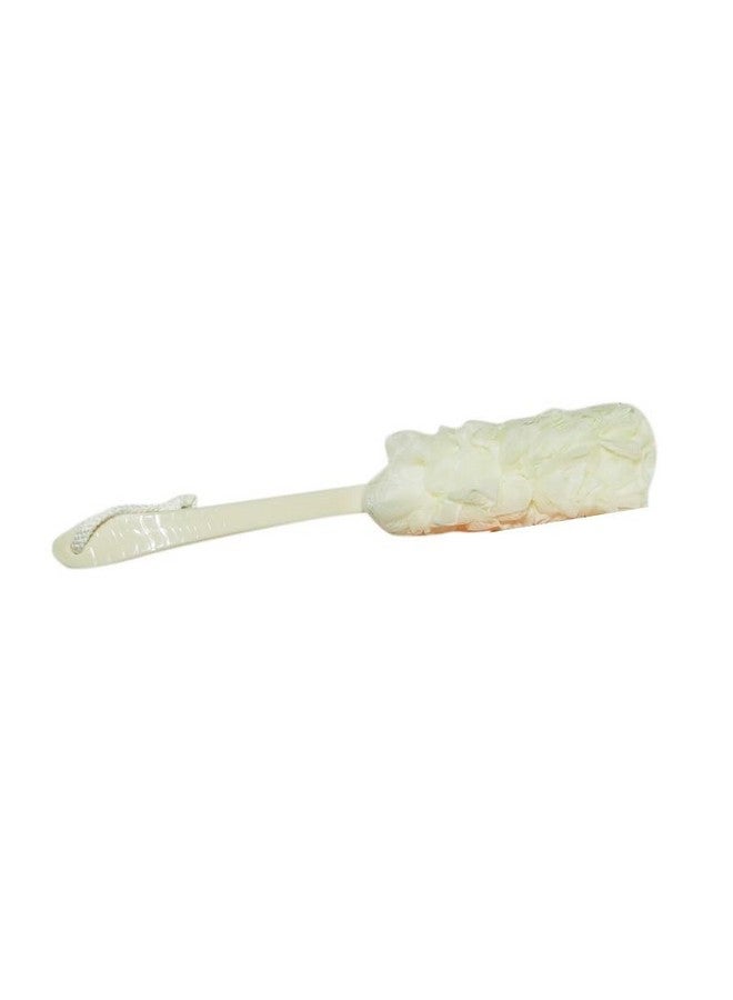 Evolife Plastic Loofah with Long Handle for Bathing | Soft Mesh Back Scrubber for Men & Women | Exfoliating Body Wash Shower Sponge | Gentle Back Rub Loofah | Easy Grip Handle (White) - Image 5