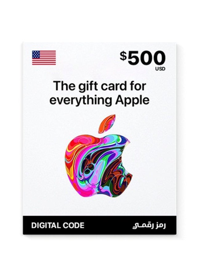 Apple Gift Card US $500 Digital Code | Apple Account Credit for App Store & Digital Purchases