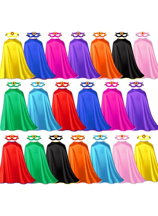 iROLEWIN Superhero-Capes for Kids Bulk 20 Pack Superhero Party Favors Toddler Dress-up Halloween Group Costumes Pretend Play - Image 1