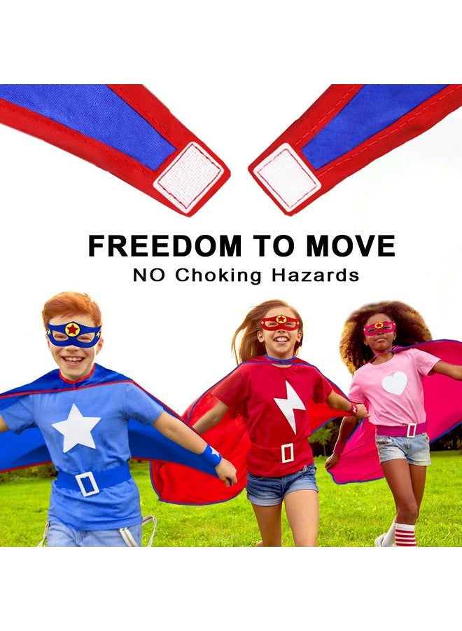 iROLEWIN Superhero-Capes for Kids Bulk 20 Pack Superhero Party Favors Toddler Dress-up Halloween Group Costumes Pretend Play - Image 2