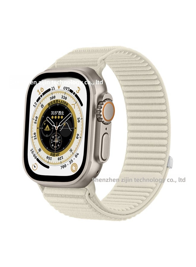 Suitable For Applewatch Wild Mountain Pattern Nylon Strap Iwatch910 Nylon Woven Velcro Strap 