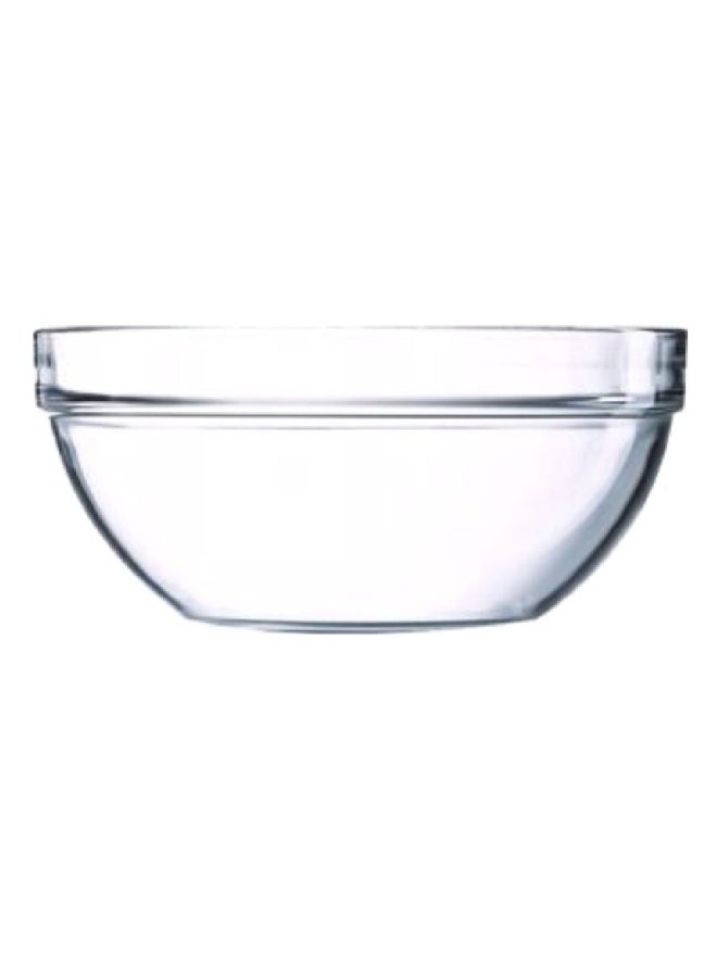 Luminarc Premium Tempered Glass Stackable Salad Bowl Clear 10.16 x 23 x 23 cm N3695(73113) - Image 2