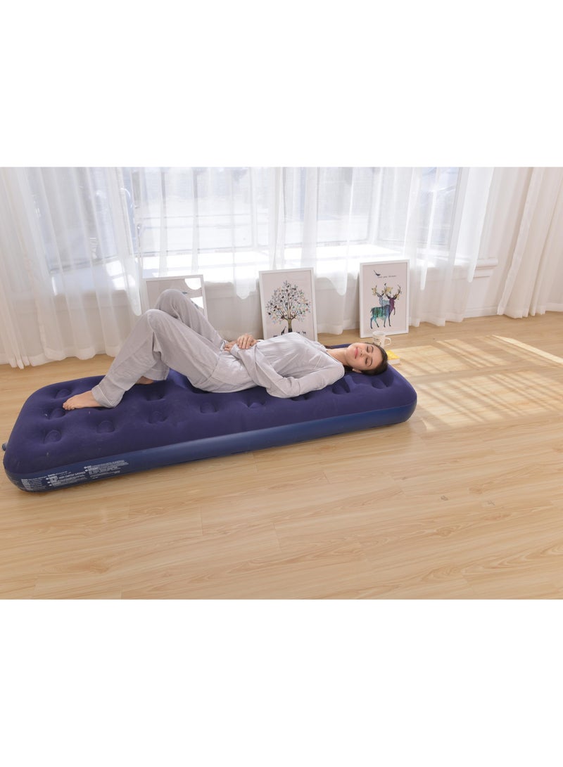 فول جوي مرتبة نوم مخمل مزدوجة مع منفاخ قدم  191 × 73 × 22 سم - Image 5