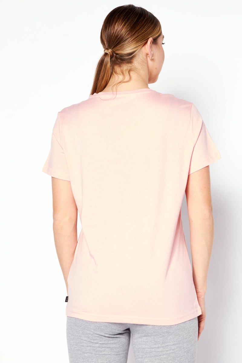 PUMA Women Sportswear Fit Short Sleeves Training Top, Pink - Image 4