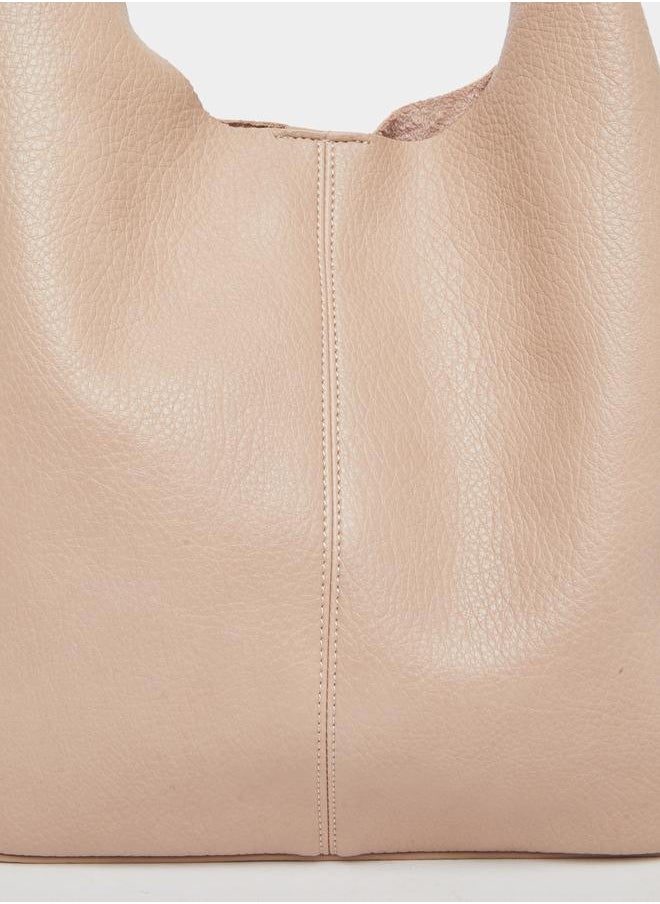 Styli Styli Solid Tote Bag with Zip Closure  - Image 3