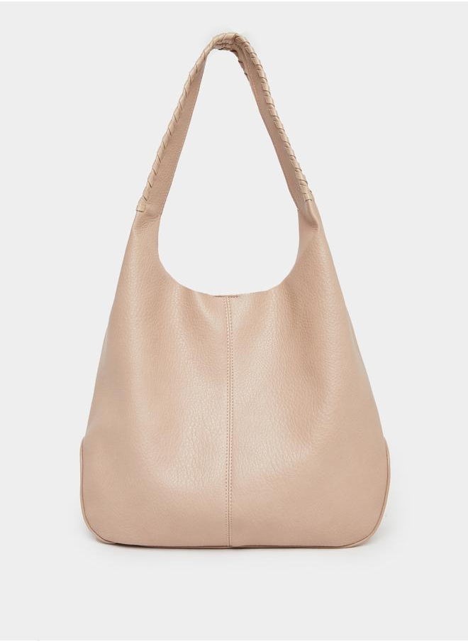Styli Styli Solid Tote Bag with Zip Closure  - Image 2