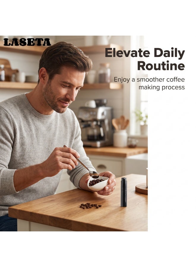 Laseta صينية حبوب القهوة وزجاجة رش وملعقة RDT طقم مكون من 3 قطع، ملحقات بار القهوة، وعاء جرعات من السيراميك، طقم صينية قياس جرعة واحدة، هدية لمحبي القهوة - Image 5