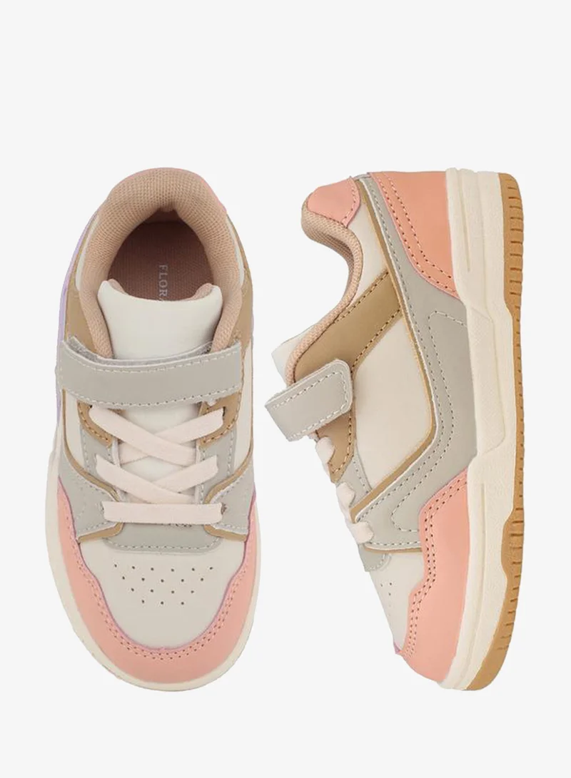 Girls Hook & Loop Ankle School Sneakers