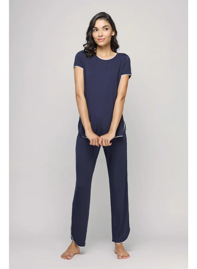 NeceSera Love Sleep Piping Pajamas Set