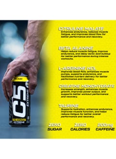 C5 Energy C5 Energy Drink Extreme Pina Colada -  Pre Workout , Sugar Free, Zero Calories, 200mg High Caffeine, Creatine - Beta Alanine - Citrulline Malate High-Performance Pre-Workout Booster Supplement Pack of 12  - Image 5