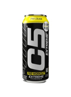 C5 Energy C5 Energy Drink Extreme Pina Colada -  Pre Workout , Sugar Free, Zero Calories, 200mg High Caffeine, Creatine - Beta Alanine - Citrulline Malate High-Performance Pre-Workout Booster Supplement Pack of 12  - Image 2