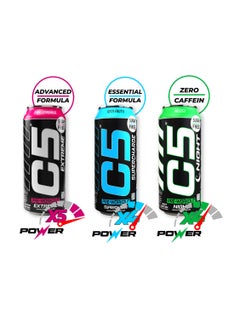 C5 Energy C5 Energy Drink Extreme Pina Colada -  Pre Workout , Sugar Free, Zero Calories, 200mg High Caffeine, Creatine - Beta Alanine - Citrulline Malate High-Performance Pre-Workout Booster Supplement Pack of 12  - Image 3