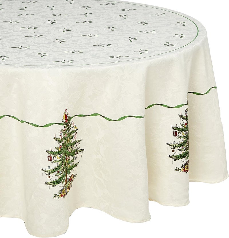 Spode  Tablecloth Holiday Kitchen Accessories Holiday Home Decor Spode Christmas Tree Collection 70 Round