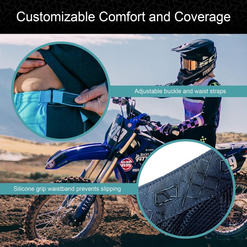 MSR Women's Nova Dirt Bike Motocross MTB Pants Size 3/4 Black/Purple - Image 4