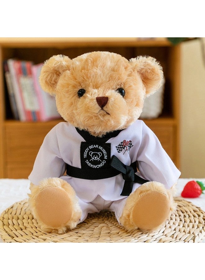 Taekwondo Bear Doll Plush Toy Martial Arts School Bear Doll Teddy Bear Doll Can Be Printed Logo For Students-Specifications:Red Unlabeled Version-Color:Taekwondo Bear 28cm - Image 3