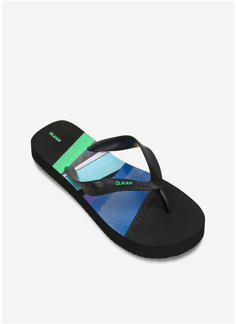 OLAIAN OLAIAN by DECATHLON, Men’s flip-flops - 120 Block black blue  - Image 1