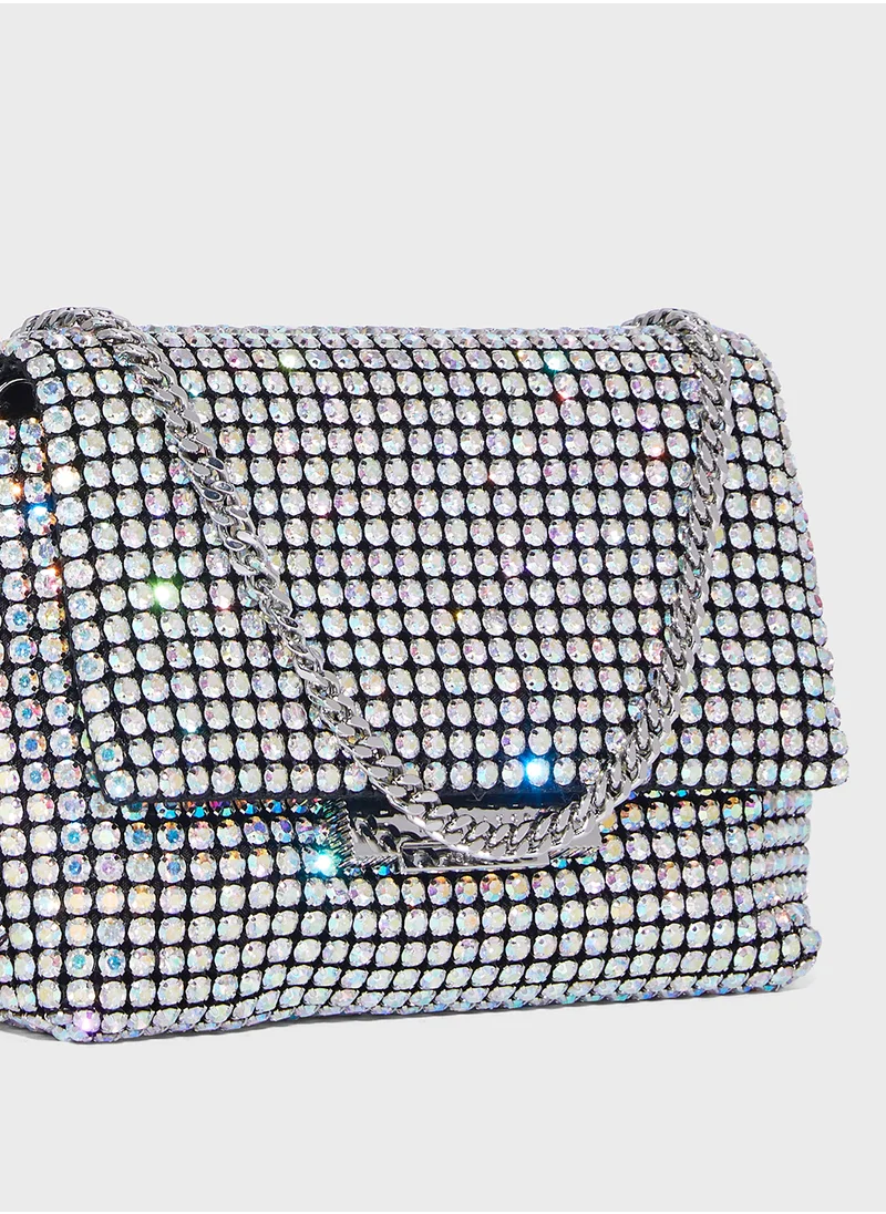 Ted Baker Gliters Crystal Flap Over Crossbody