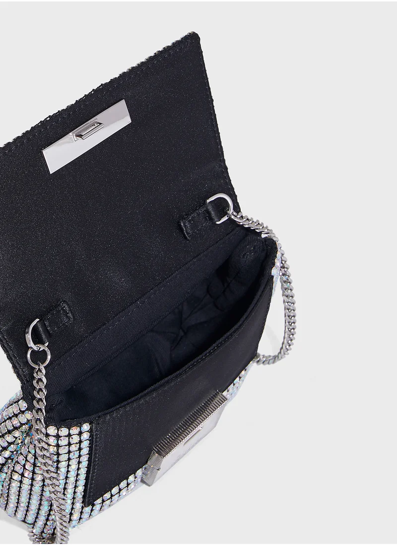 Ted Baker Gliters Crystal Flap Over Crossbody