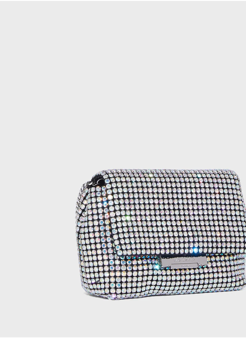 Ted Baker Gliters Crystal Flap Over Crossbody